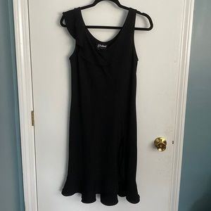 Black dress tank style with scallop bottom